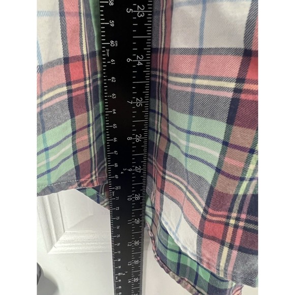 Vineyard Vines Whale Shirt Mens M Button Up Long Sleeve Gingham Plaid Preppy - Picture 5 of 7